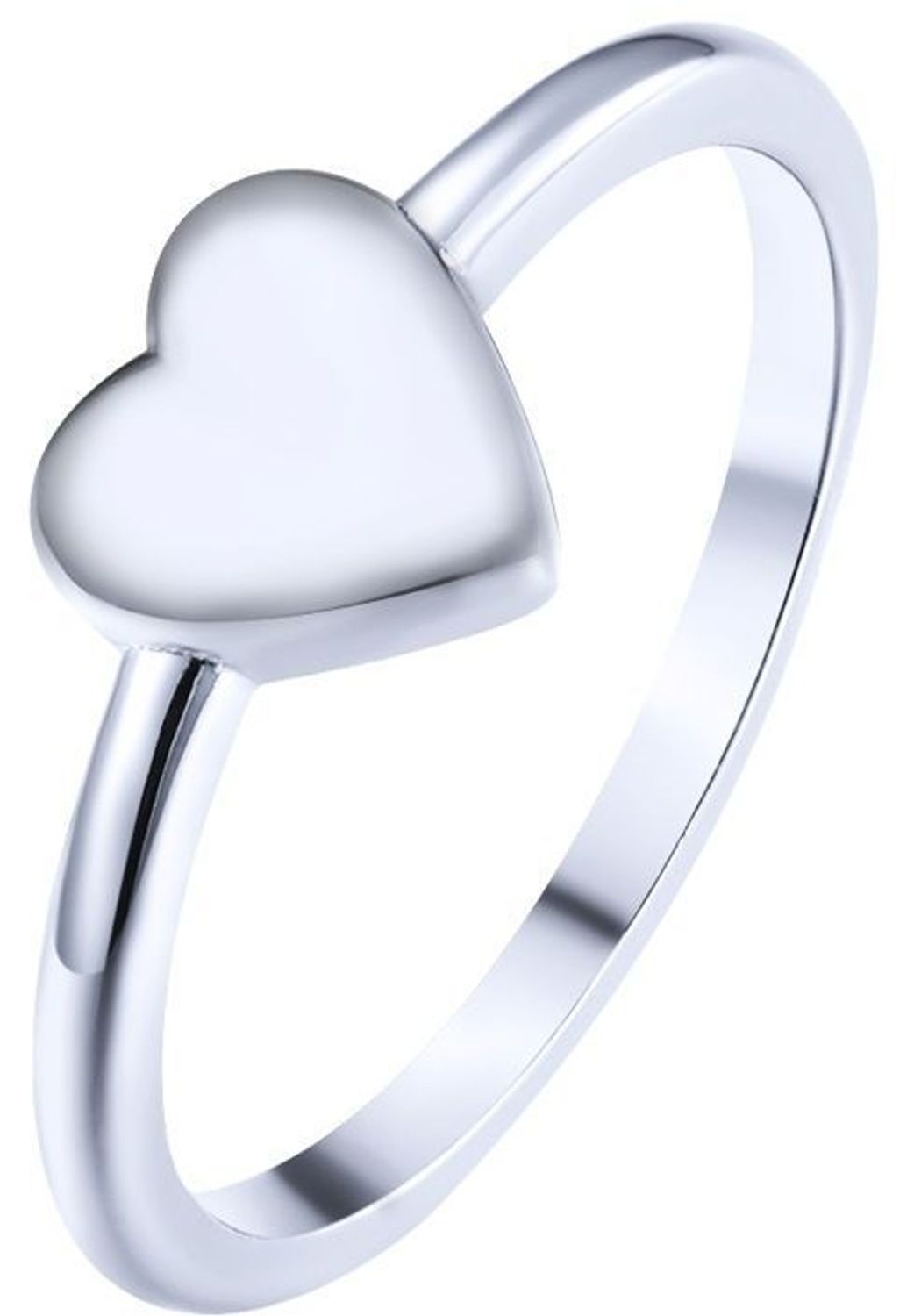 Srebrny pierścionek MINET z motywem serca, rozmiar 12. Wykonany ze srebra próby 925 z rodowanym wykończeniem. Idealny prezent dla ukochanej.1.jpg