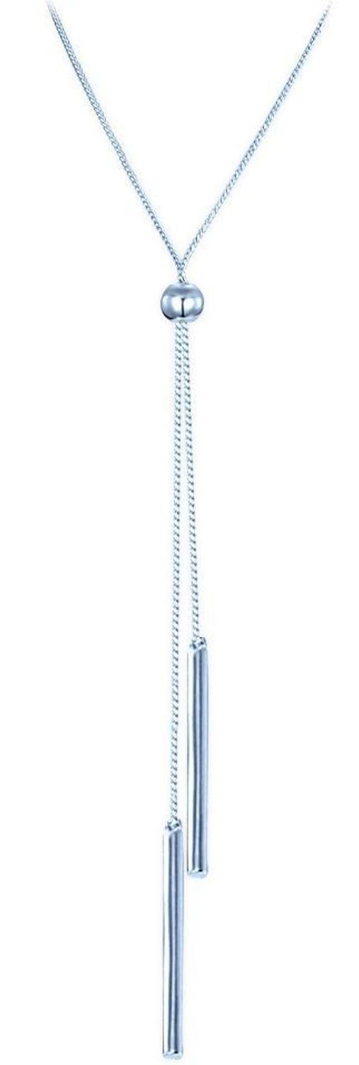 Elegancki srebrny naszyjnik MINET JMAS0296SN70, wykonany ze srebra próby 925, rodowany, długość 70 cm, regulowane zapięcie. Delikatny design idealny do codziennych stylizacji i na wyjątkowe 1.jpg