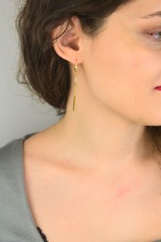 Srebrne pozłacane kolczyki wiszące z łańcuszkiem i patyczkami  Ag 925 (4).jpg