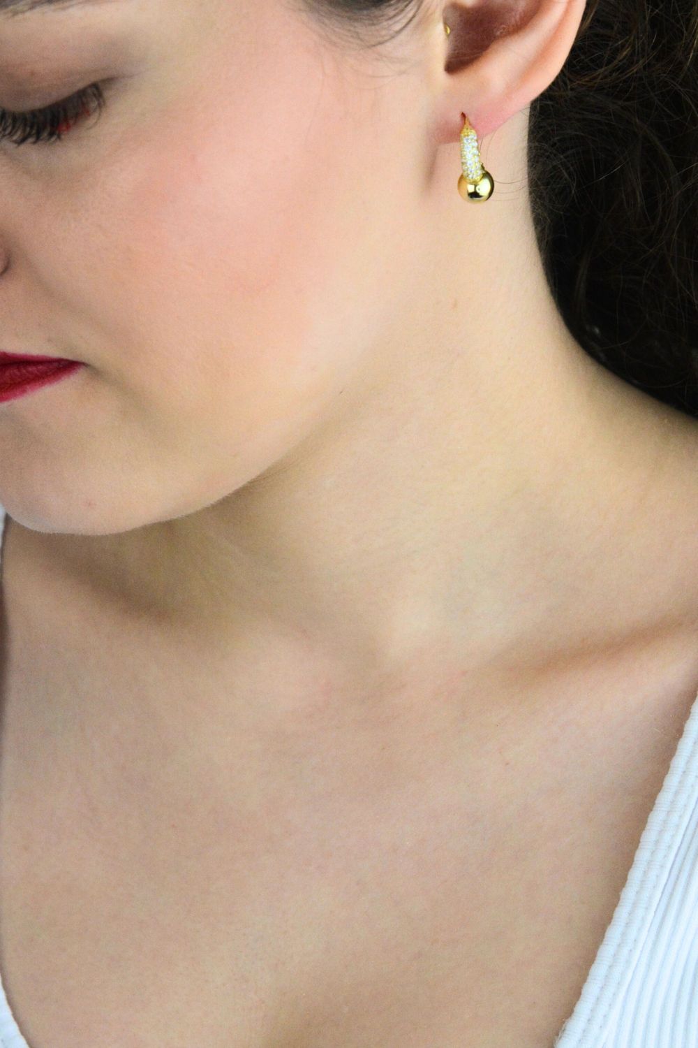 MINET Kolczyki pozłacane Ag 925 z cyrkoniami i kulką.jpg