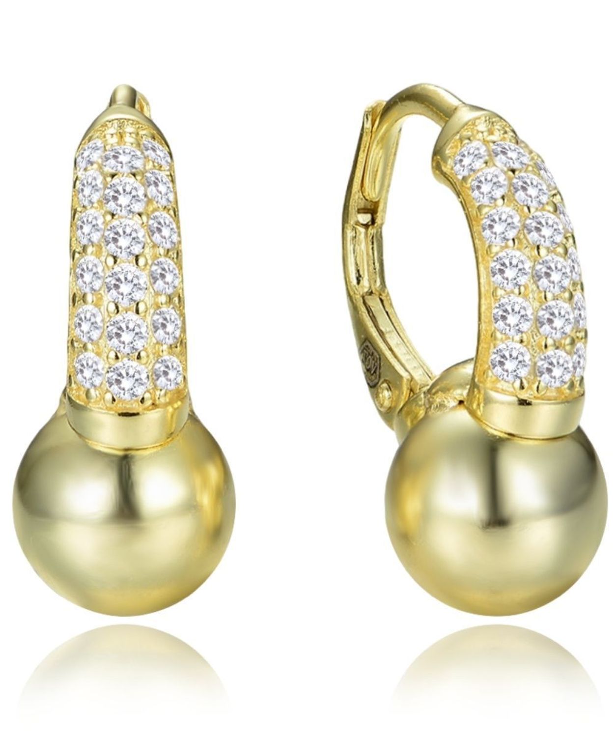 MINET Kolczyki pozłacane Ag 925 z cyrkoniami i kulką.jpg