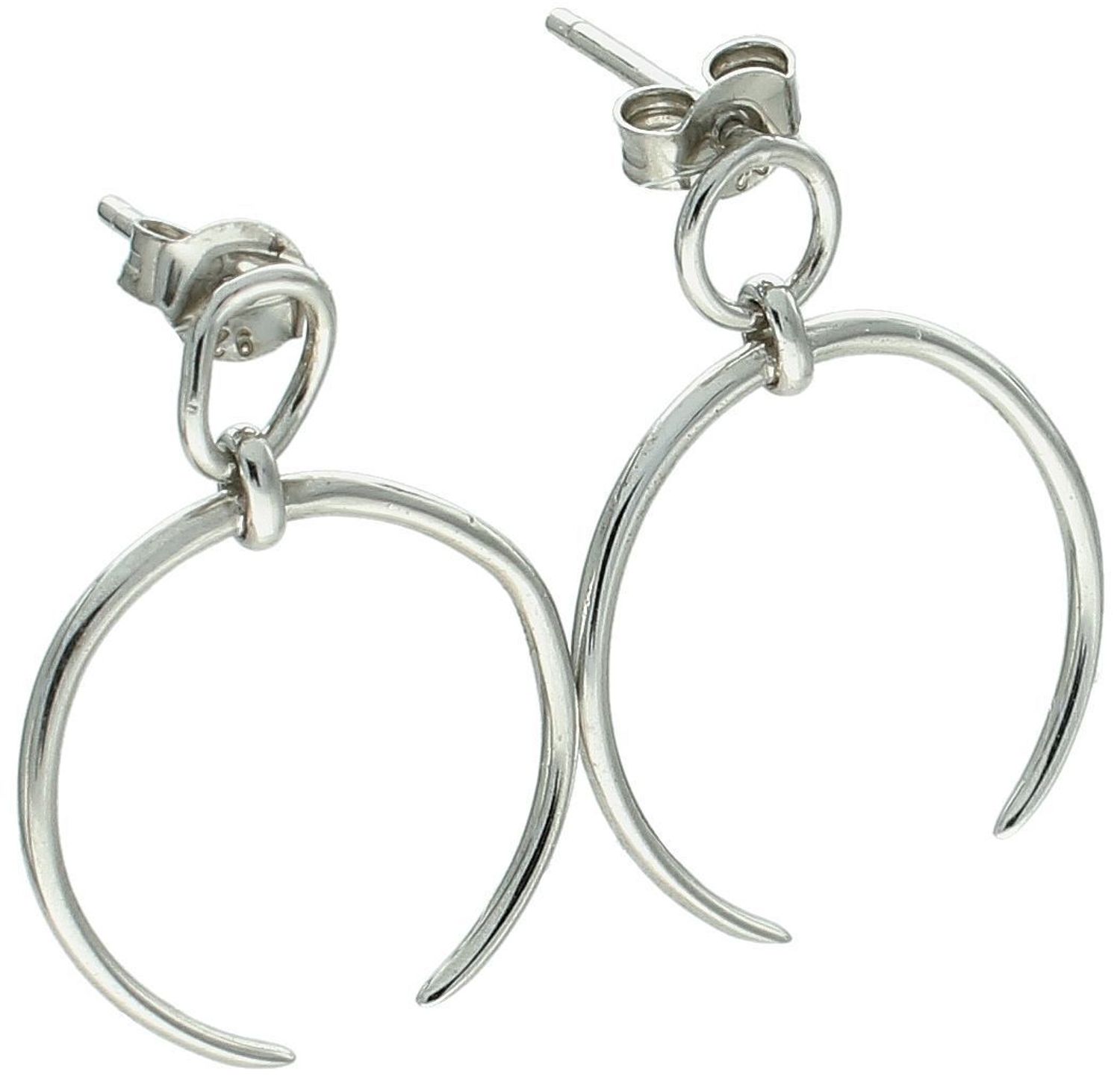 Nowoczesne kolczyki srebrne JMAS5024SE00 z motywem odwróconych księżyców. Próba 925, długość 2,5 cm, szerokość 2,0 cm, waga 1,70 g. Zapięcie na sztyft. Styl i oryginalność.1.jpg