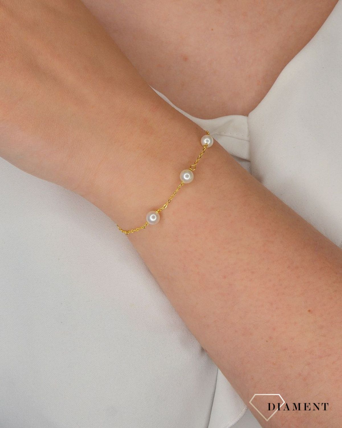 Srebrna bransoletka pozłacana z naturalnymi perłami JMAS7029GB16.jpg
