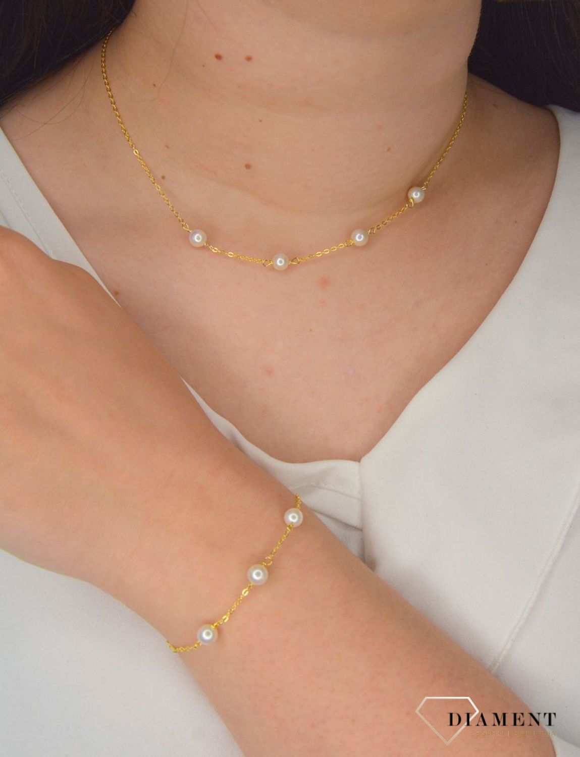 Srebrna bransoletka pozłacana z naturalnymi perłami JMAS7029GB16.jpg