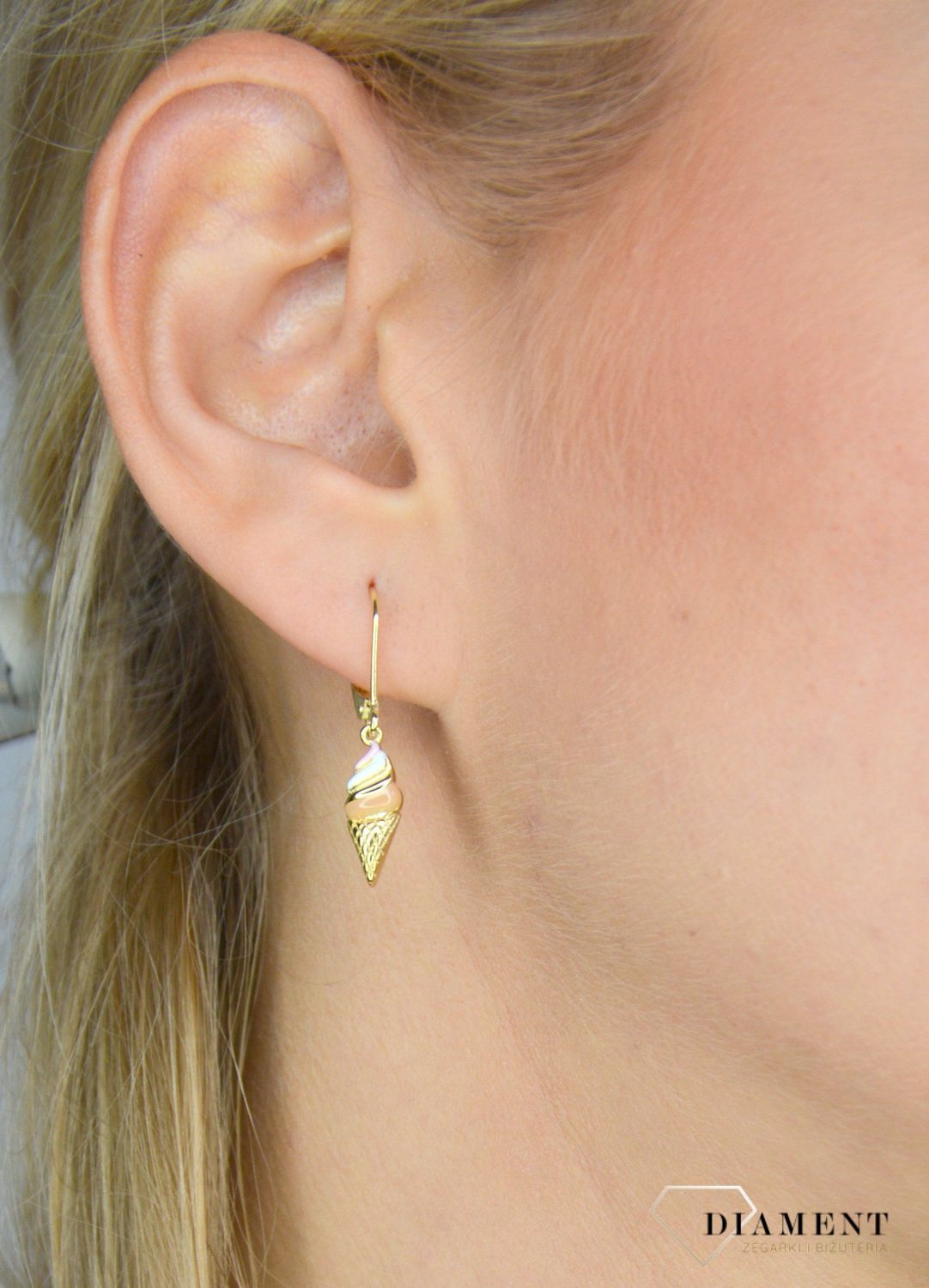 Kolczyki srebro pozłacane lody JMAS8020GE00.jpg