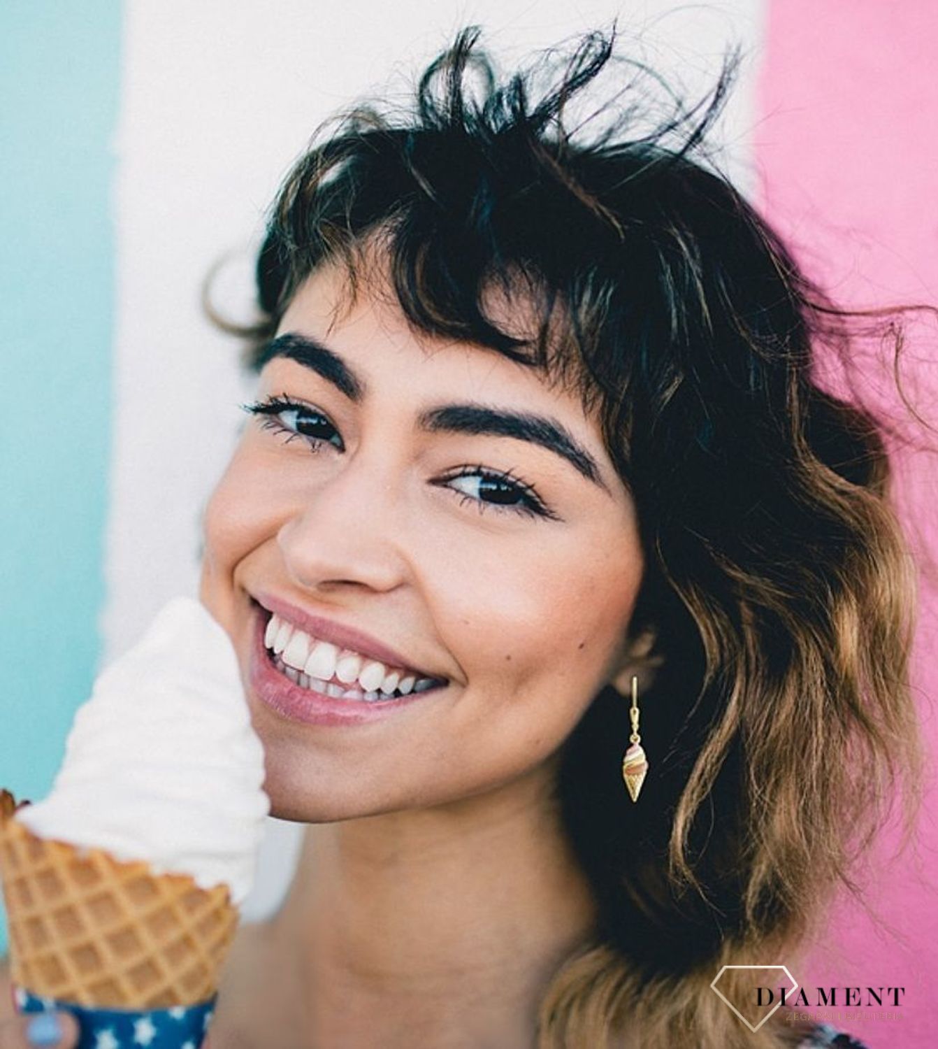 Kolczyki srebro pozłacane lody JMAS8020GE00.jpg