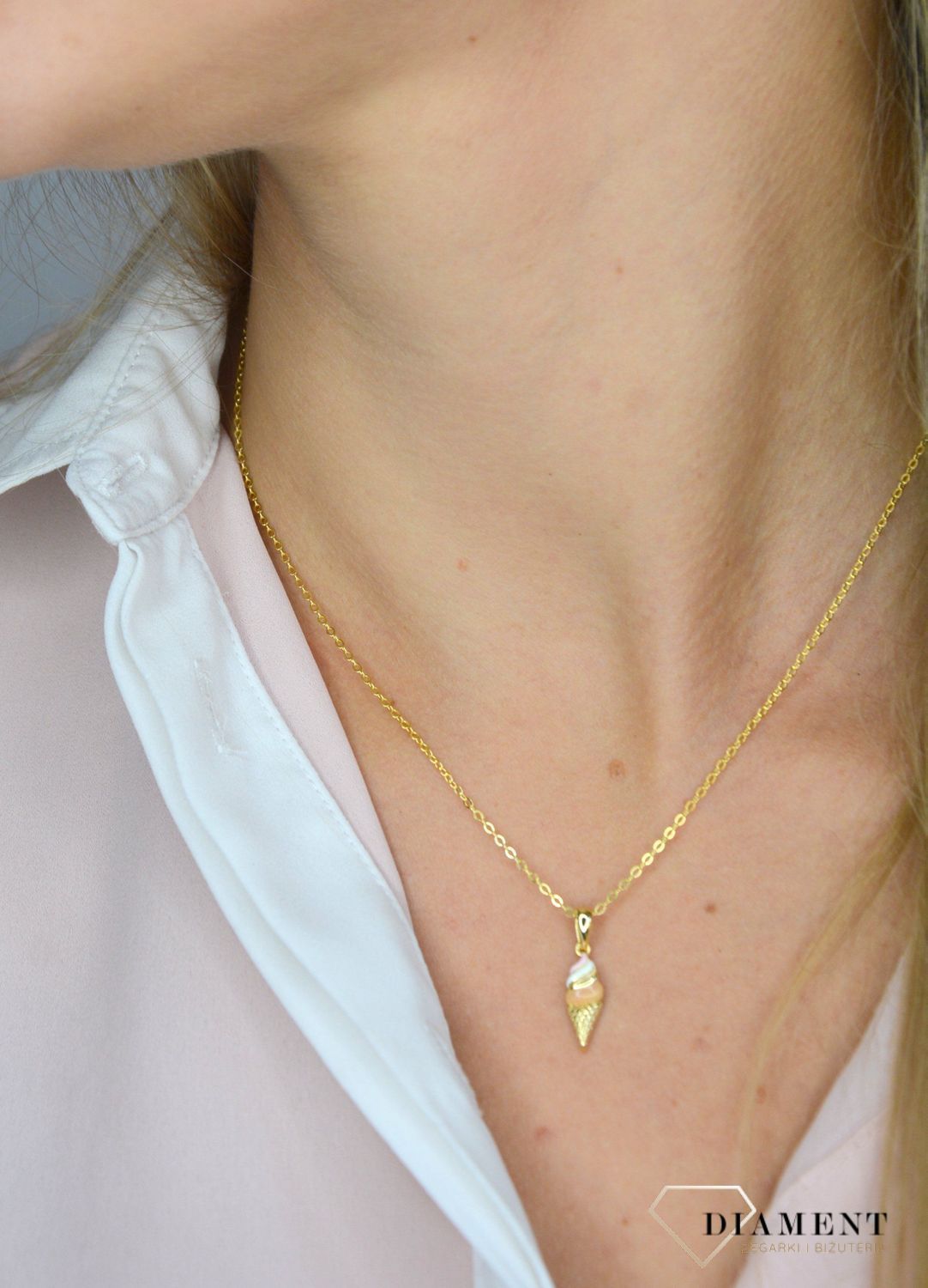 Srebrny naszyjnik lody JMAS8020GN45.jpg