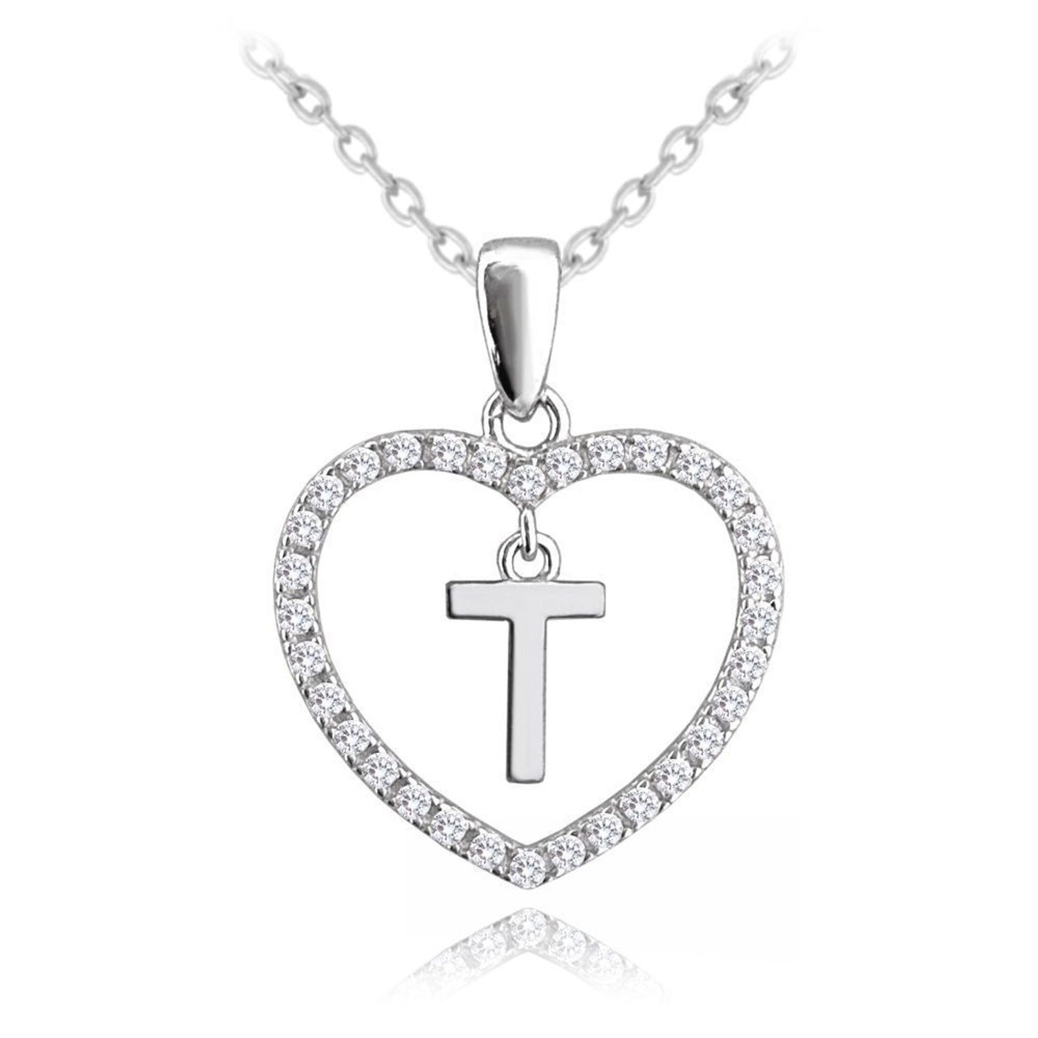 Srebrny naszyjnik damski 925 literka T w sercu z cyrkoniami JMAS900TSN. Srebrny naszyjnik damski. Naszyjnik srebrny z cyrkoniami. Naszyjnik z literką w sercu. Naszyjnik z literką na prezent (2).jpg