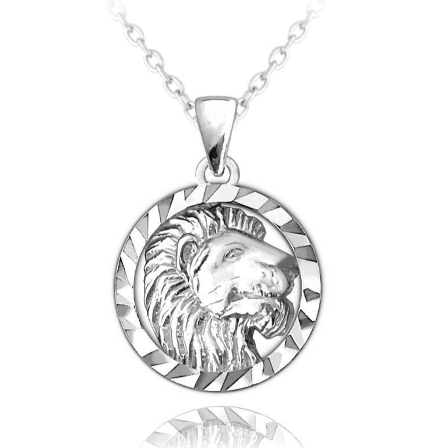 Naszyjnik srebrny znak zodiaku- Lew JMAS9408SN45.jpg