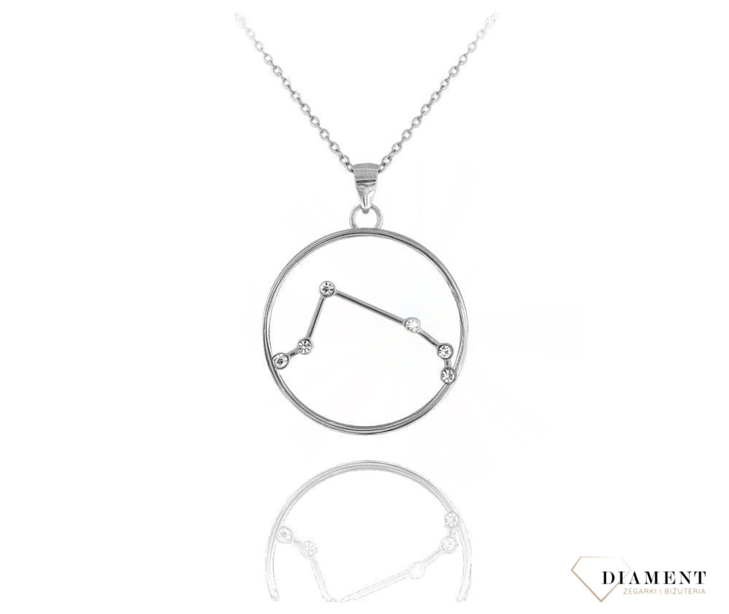 Srebrny naszyjnik znak zodiaku baran JMAS9504SN45.jpg