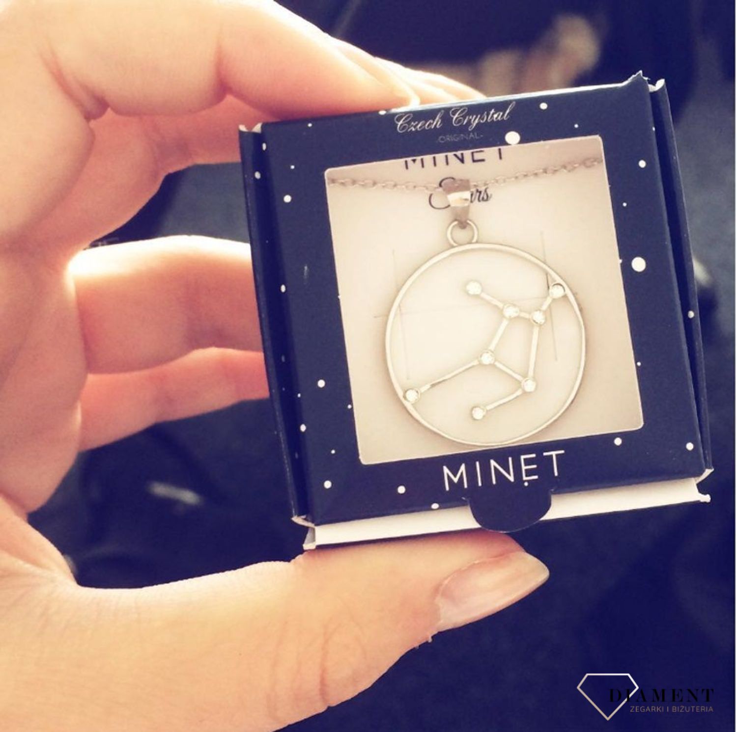 Srebrny naszyjnik znak zodiaku Panna JMAS9509SN45 (1).jpg