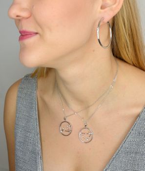 Srebrny naszyjnik znak zodiaku waga JMAS9510SN45. Prawdziwe srebro. Naszyjnik srebrny rodowany waga. Znak zodiaku strzelec. Idealny prezent na urodziny (7).JPG