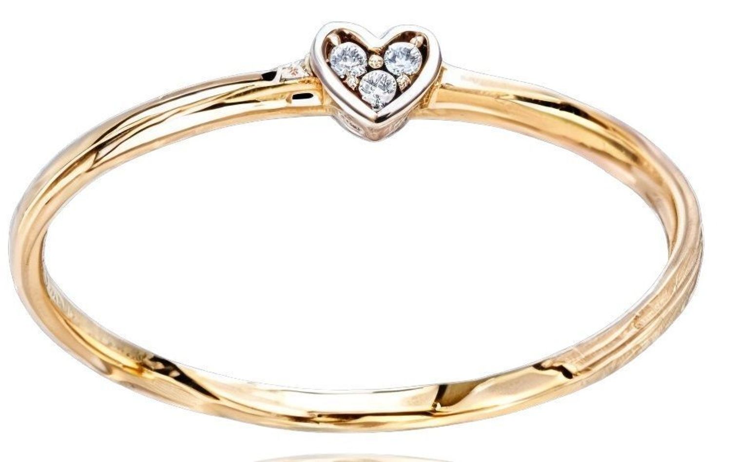 Pierścionek złoty serce z cyrkonią próba 585, JMG0173BGR Pierścionek złoty z sercem ozdobiony białą cyrkonią. Pierścionek wykonany z zachowaniem dbałości o każdy szczegół i detal..jpg