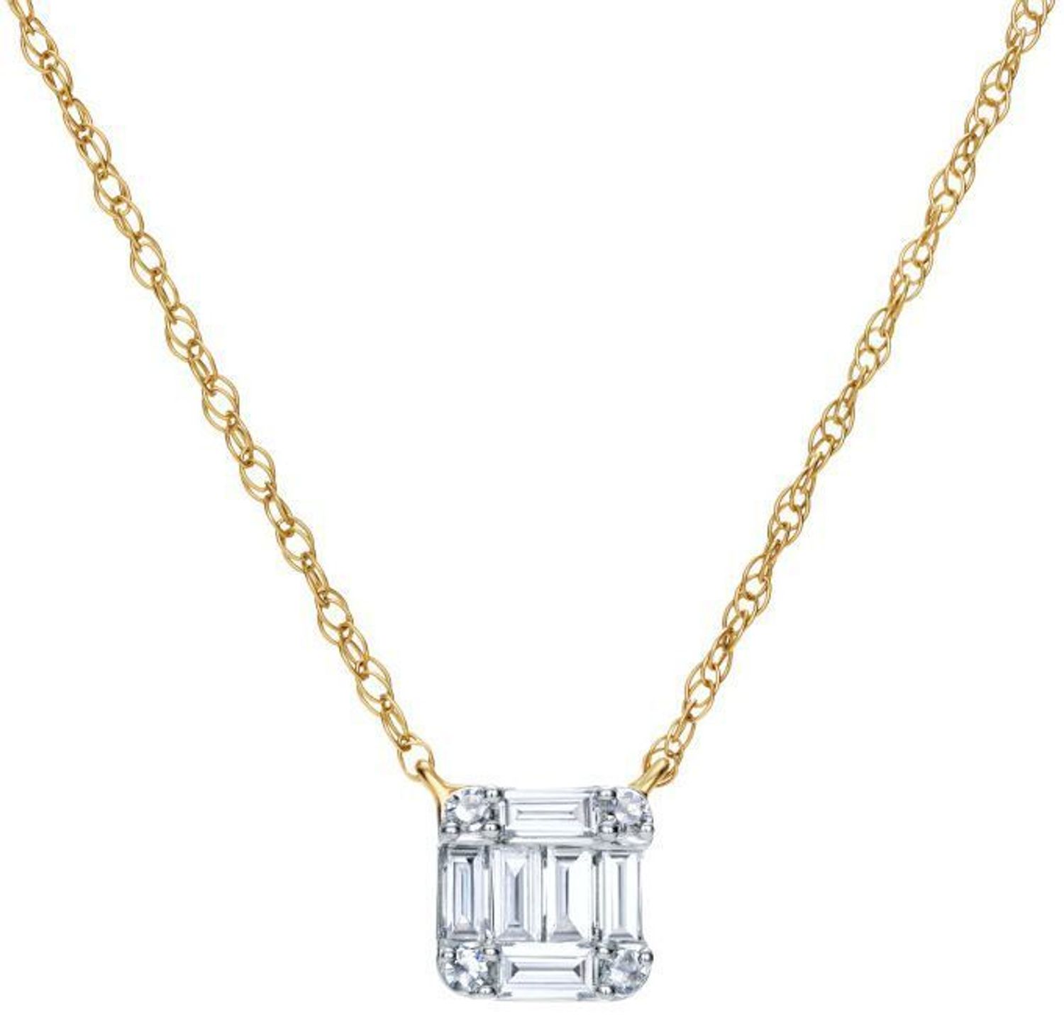 Złoty naszyjnik z diamentami 0,15ct GHSI – JN1656Y, próba 585, długość 45 cm.jpg