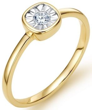 Złoty pierścionek JR11551Y z diamentem 0,11ct HSI. Waga 1,60 g, rozmiar 14, ozdoba 6 mm. Klasyka w eleganckim wydaniu z żółtego złota próby 585.1.jpg