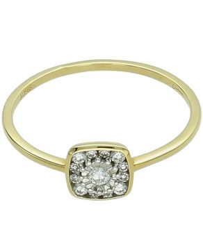 Złoty Pierścionek „Miłosne Diamenty”  13 Diamentów  Złoto 585  0,15 ct prs.jpg