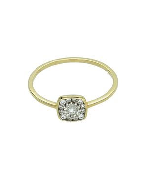 Złoty Pierścionek „Miłosne Diamenty”  13 Diamentów  Złoto 585  0,15 ct złoto.jpg