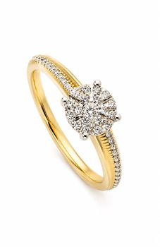 Złoty pierścionek Damski 585 43 Diamenty ozdobna szyna 0,17ct JR11947Y rozmiar 20 Au.jpg