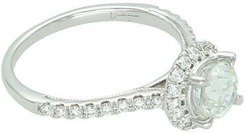 Pierścionek z białego złota 585 z białym szafirem i 32 diamentami 0,45 ct (GSI). Luksusowa biżuteria idealna na zaręczyny lub wyjątkowy prezent. Certyfikat autentyczności w zestawie2.jpg