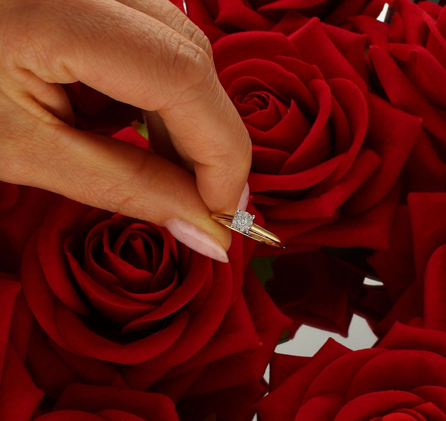 Pierścionek złoty Korona dziesięciu Diamentów 585 rozmiar 12 (4).jpg