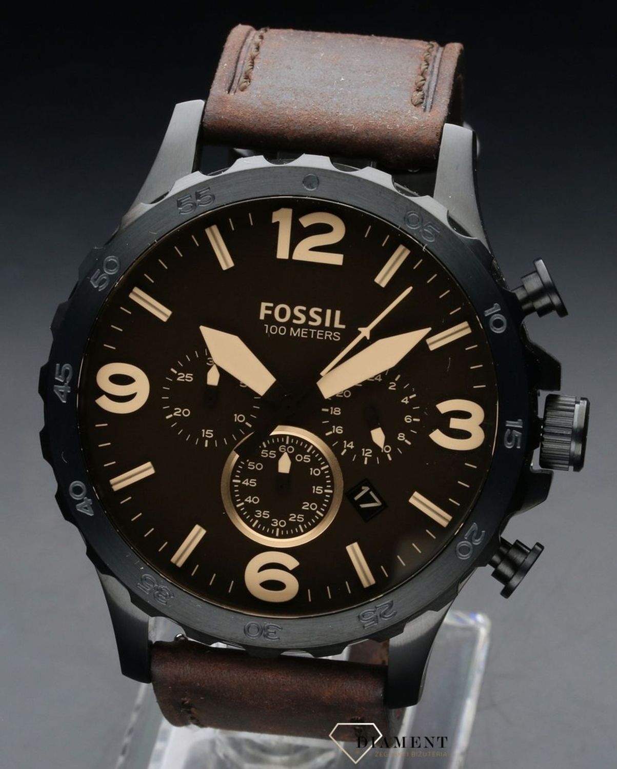 Męski zegarek Fossil JR1487 Nate Chronograph.jpg