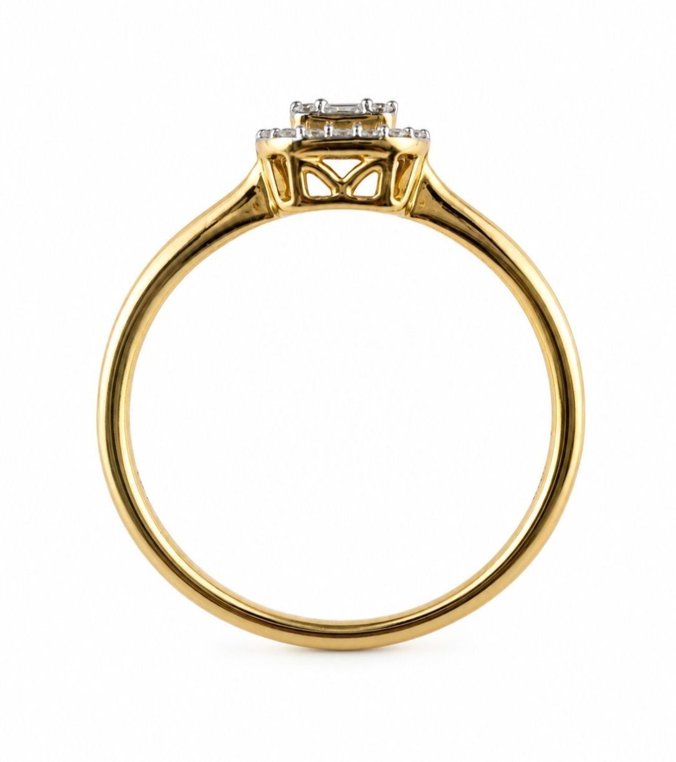 Złoty pierścionek 585 z diamentami 0,15 ct  Prostokątna korona  JR1518315Ycz (3).jpg