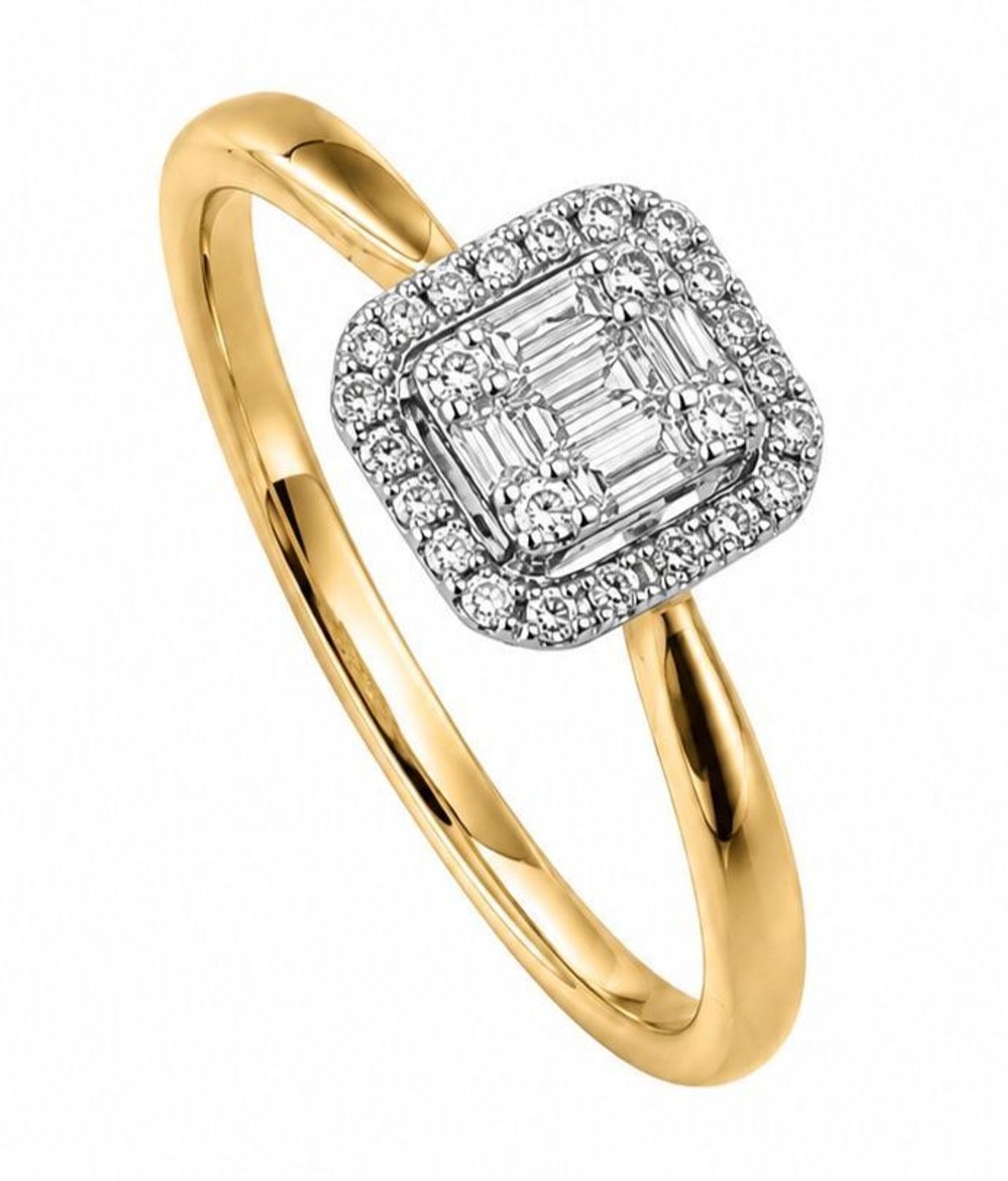 Złoty pierścionek 585 z diamentami 0,15 ct  Prostokątna korona  JR1518315Ycz (3).jpg