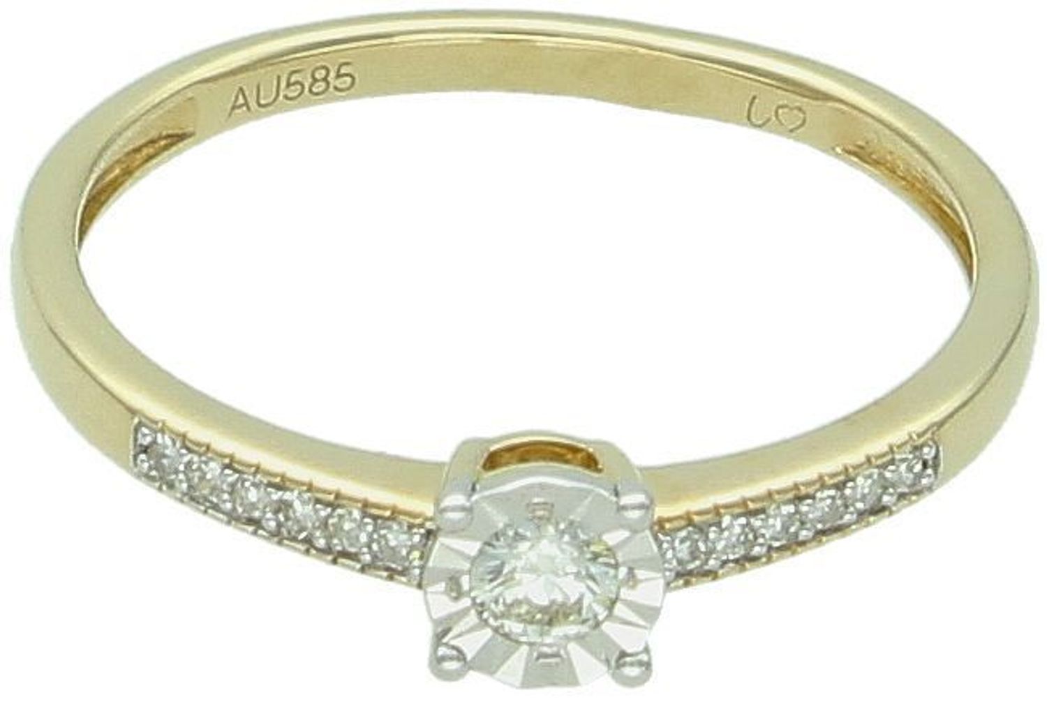 Złoty pierścionek z diamentami 0,13ct GHSI – JR30159Y, próba 585, rozmiar 13.jpg