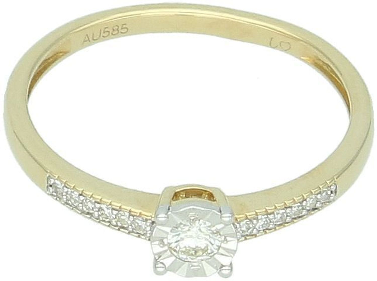 Złoty pierścionek z diamentami 0,13ct GHSI – JR30159Y, próba 585, rozmiar 13.jpg