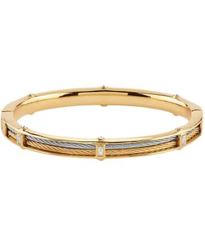 Sztywna Bransoletka Guess Złoto-Biała z Cyrkoniami – Zatrzask  JUBB05390JWYGRHL duża.jpg