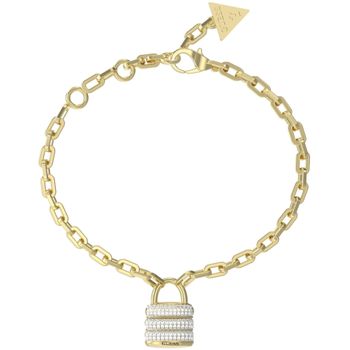 Damska Bransoletka Guess JUBB05406JWYGS – Kłódka z Cyrkoniami, Stal Szlachetna.jpg