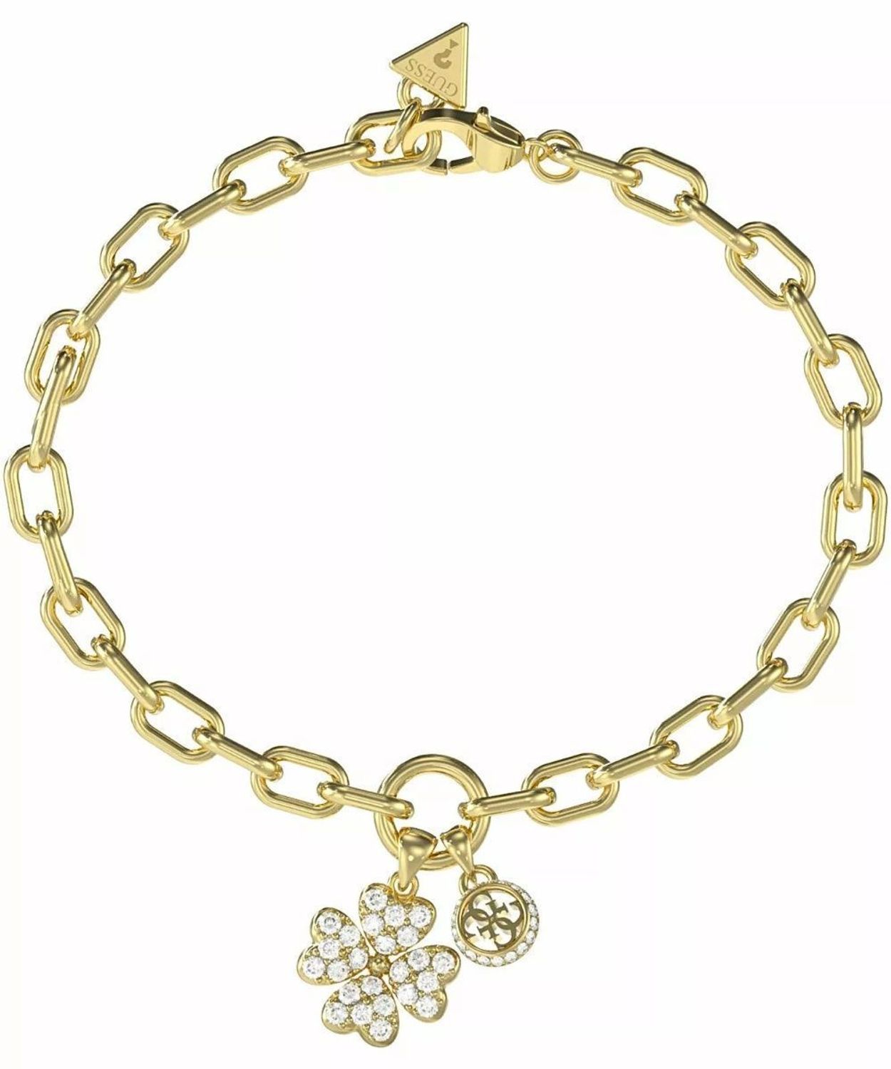 Bransoletka Guess damska JUBB06044JWYGS – stal nierdzewna, koniczynka, cyrkonie.jpg