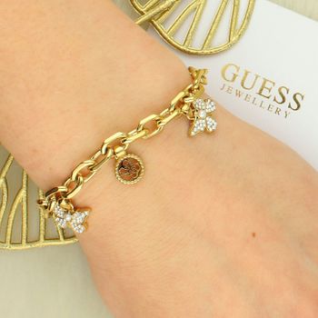Bransoletka Guess JUBB06130JWYGS z Motylkami i Cyrkoniami – Stal Nierdzewna 20 cm guess.jpg