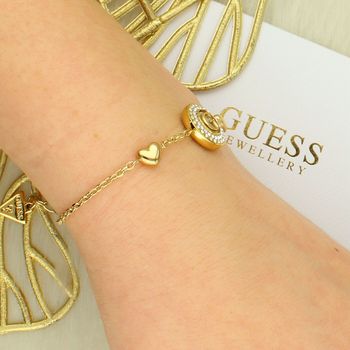 Bransoletka Guess Żółta z Literką G i Cyrkoniami – Regulowana 15–20 cm  JUBB06202JWYGS g.jpg