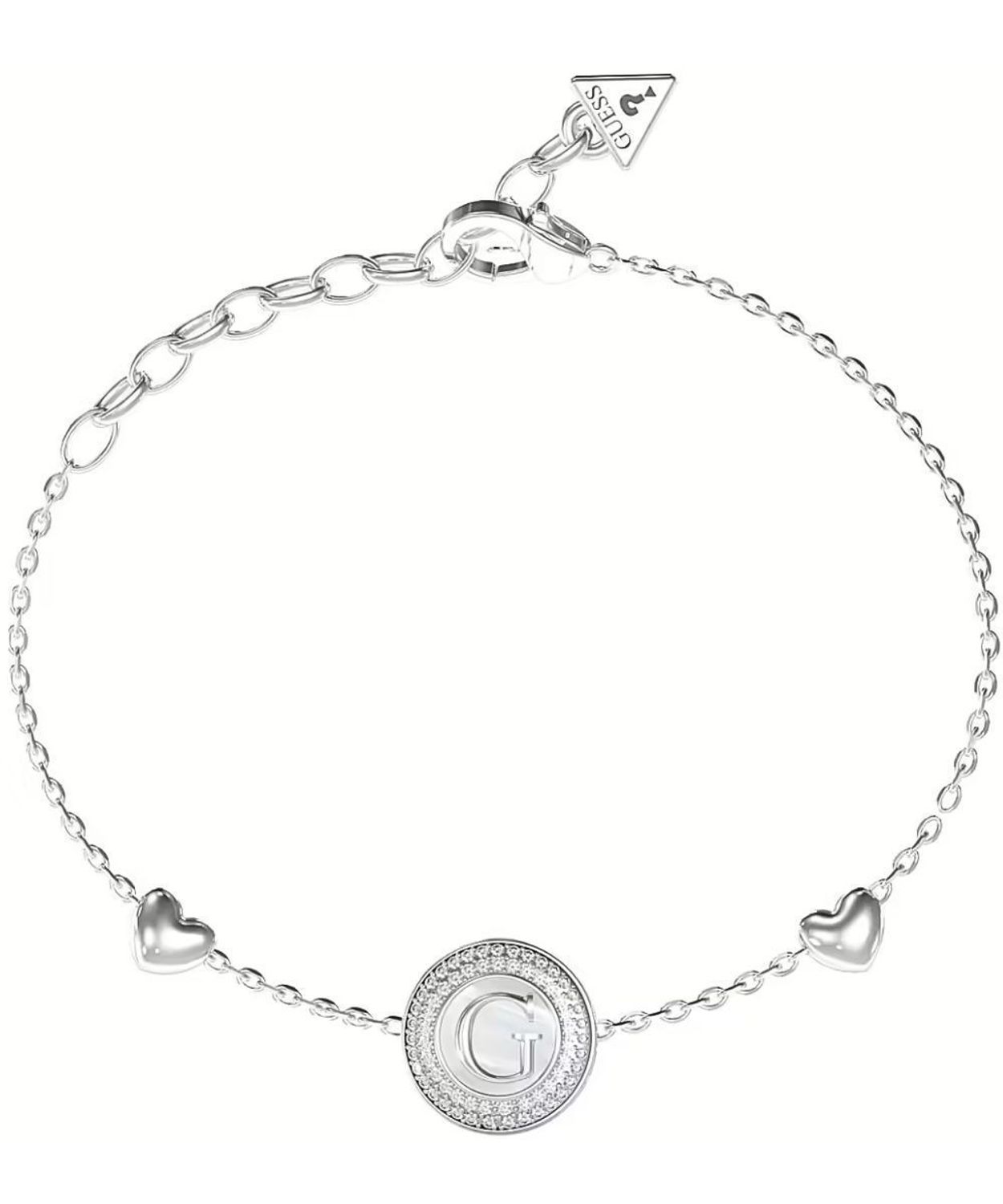 Bransoletka Guess JUBB06208JWRHS srebrna z cyrkoniami i literką G – regulowana 15-20 cm.jpg