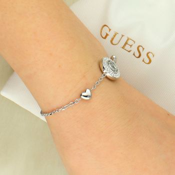 Bransoletka Guess JUBB06208JWRHS srebrna z cyrkoniami i literką G – regulowana 15-20 cm serce.jpg