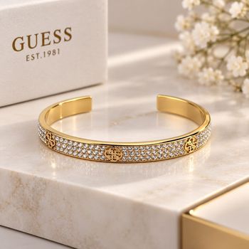 Bransoletka damska Guess 4G Supreme JUBB06401JWYGL – złota z kryształami 19 cm (6).jpg