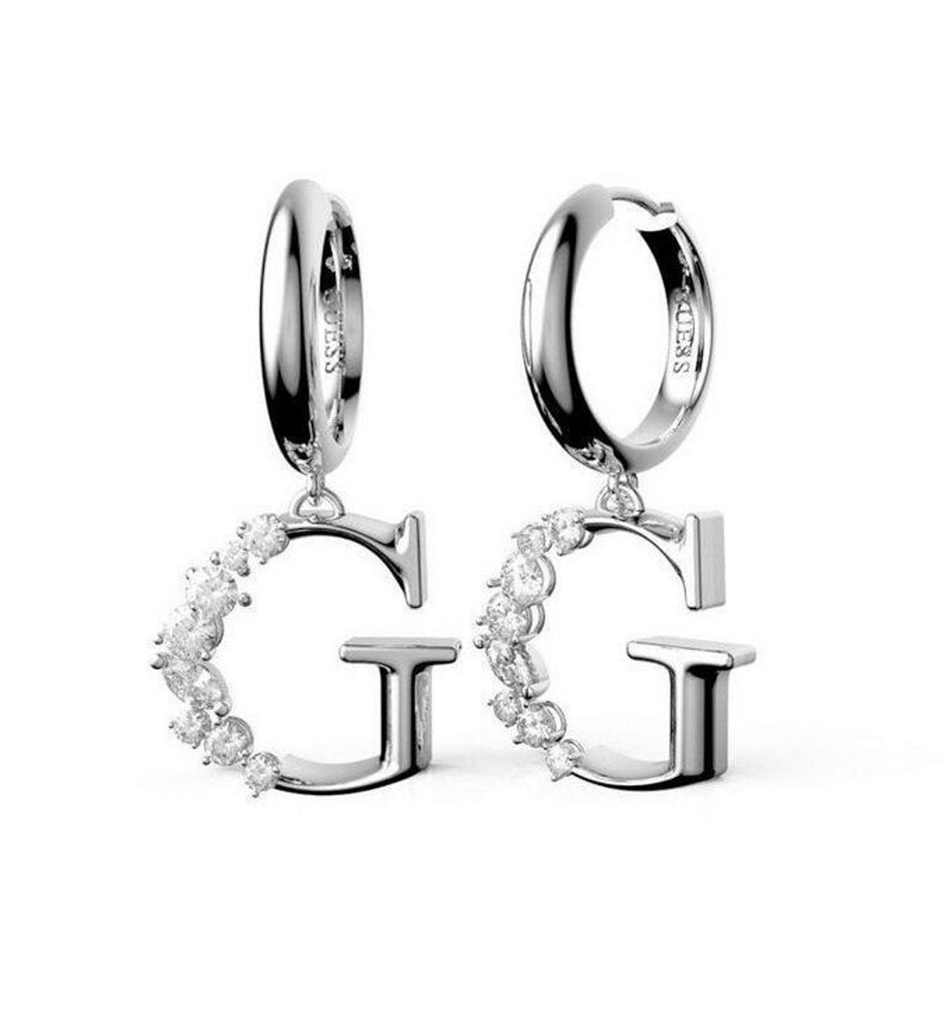 Kolczyki GUESS stalowe mała literka 'G' z kryształami UBE01110JWRHTU.jpg