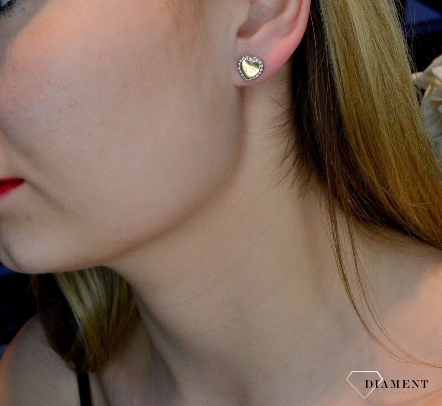 sdKolczyki damskie GUESS serduszka 'Fine Heart' złoto z cyrkoniami JUBE01427JWYGT.jpg