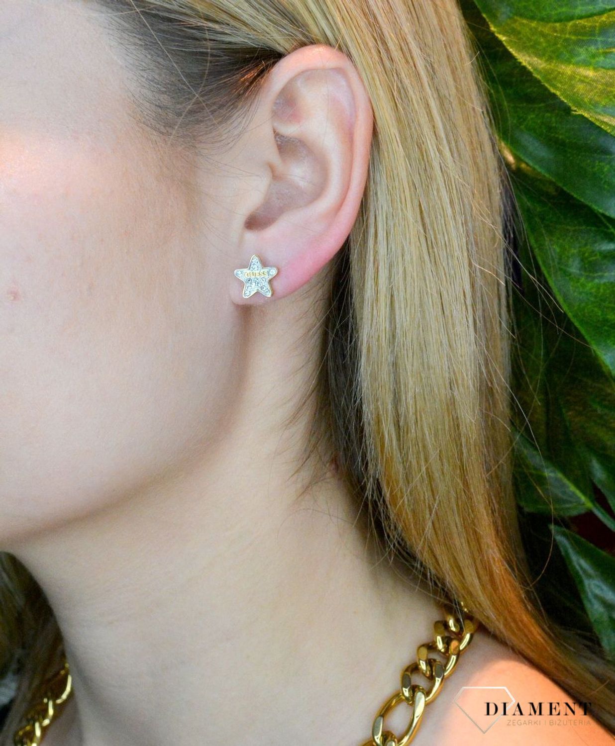 Kolczyki damskie przy uchu GUESS JUBE02157JWYGT.jpg