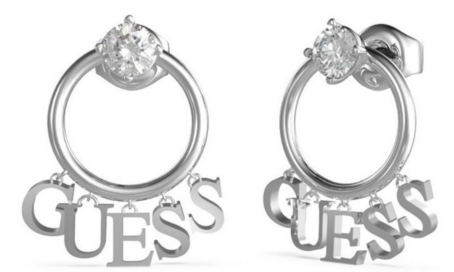 Kolczyki stalowe GUESS kółka z zawieszkami  JUBE02222JWRHT.jpg