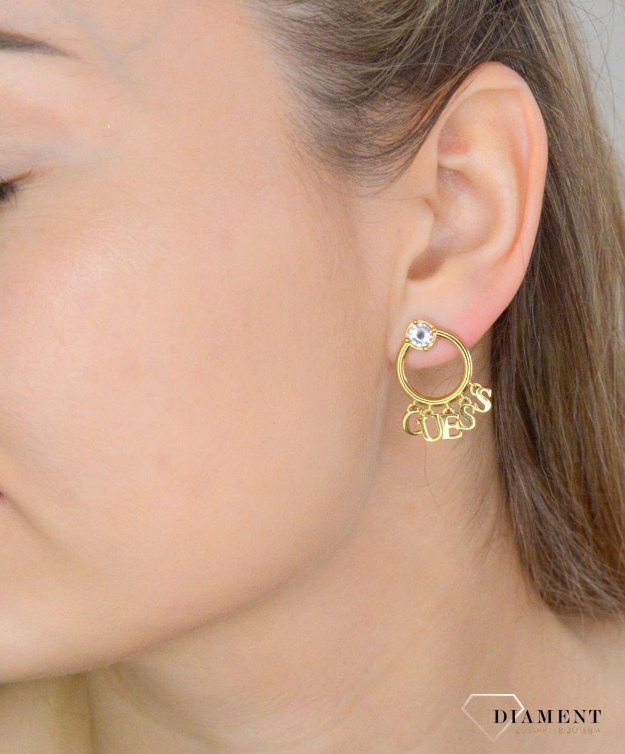 Kolczyki stalowe GUESS kółka z zawieszkami JUBE02222JWYGT.jpg