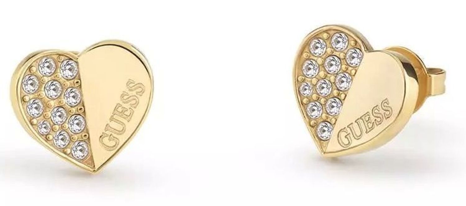Kolczyki GUESS stalowe logo Guess serca z cyrkoniami JUBE03038JWYGT-U.jpg