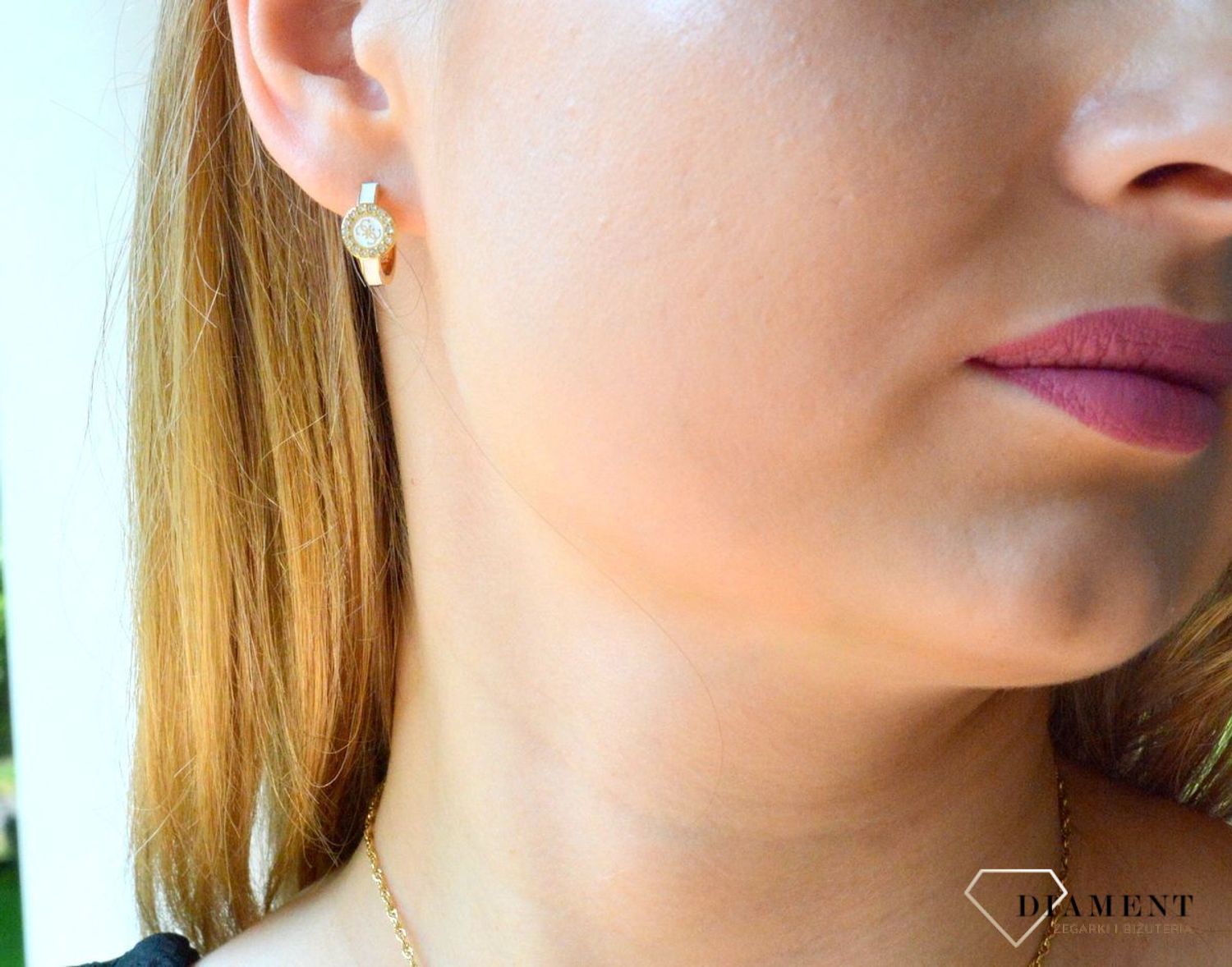 Kolczyki wiszące Guess kółeczka JUBE03139JWYGWHT-U.jpg