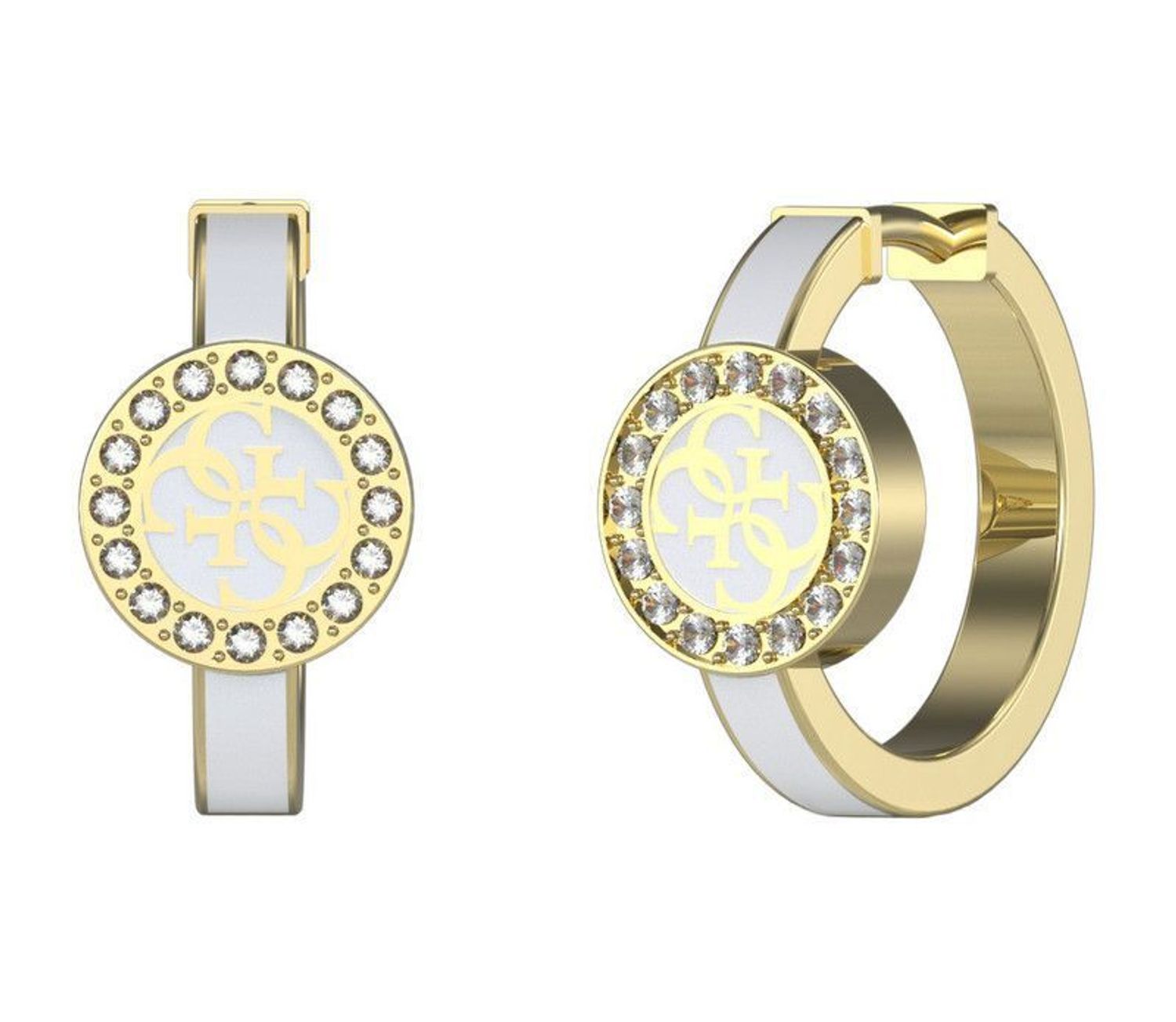 Kolczyki wiszące Guess kółeczka JUBE03139JWYGWHT-U.jpg