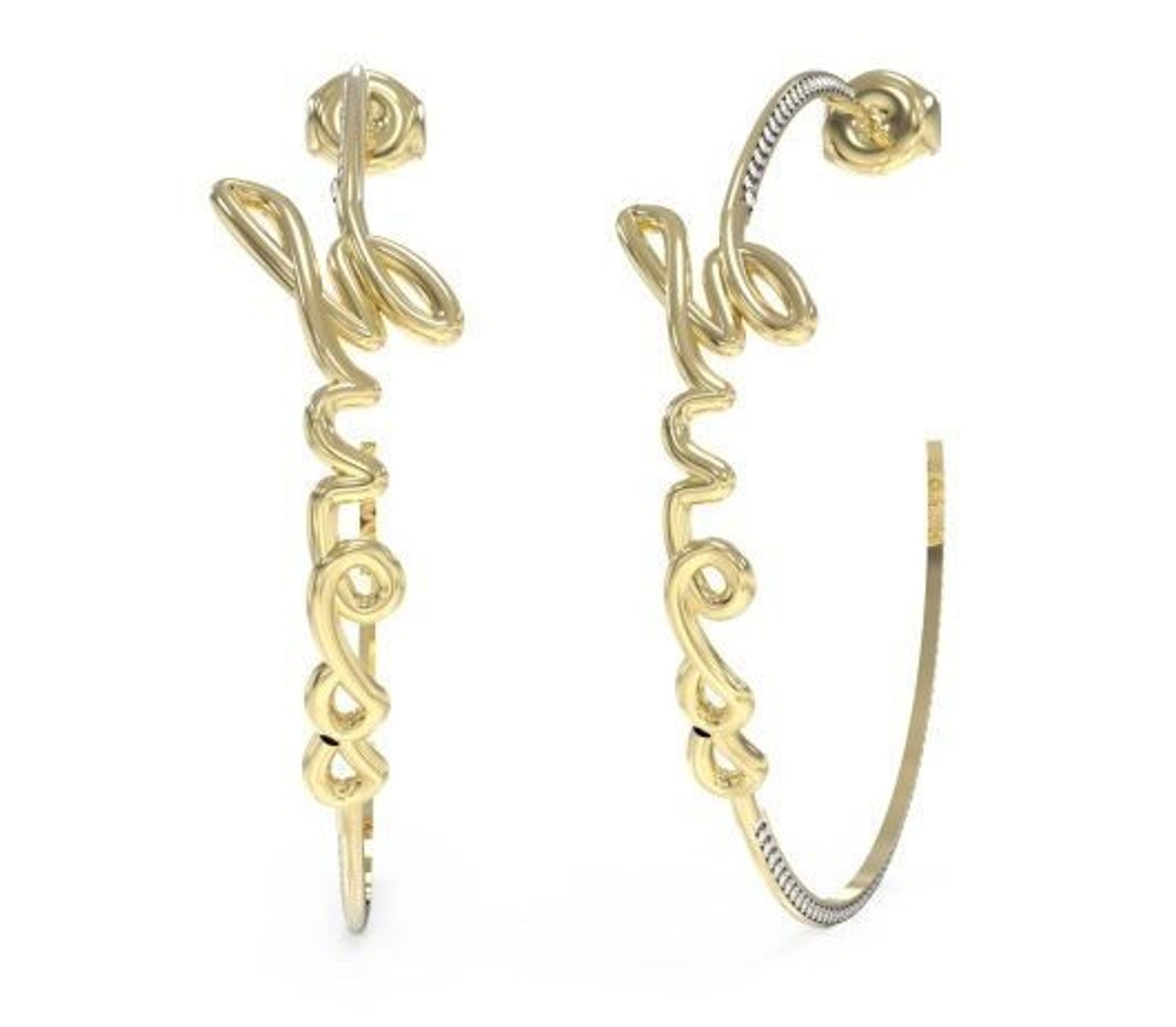 kolczyki koła złote guess JUBE03312JWYGTU.jpg