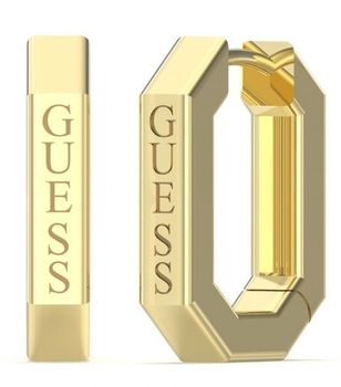Kolczyki GUESS stalowe logo Guess JUBE03406JWYGT-U.  Kolczyki damskie Guess. Kolczyki stalowe Guess. Kolczyki stalowe Guess. Kolczyki stalowe w złotym kolorze. Kolczyki na prezent Guess..jpg
