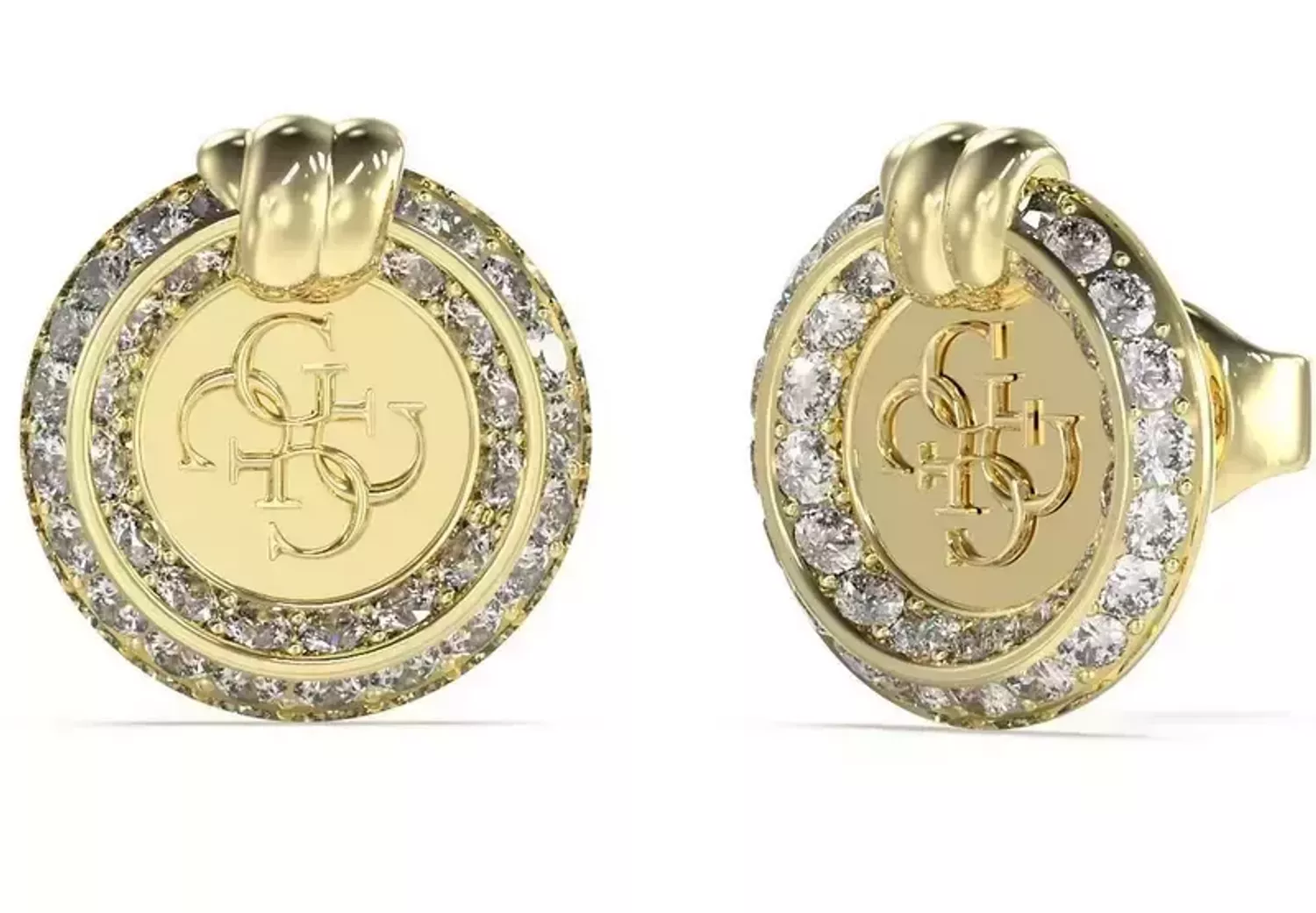 Kolczyki Guess pozłacane Knot you wkrętki JUBE04058JWYGT-U.webp