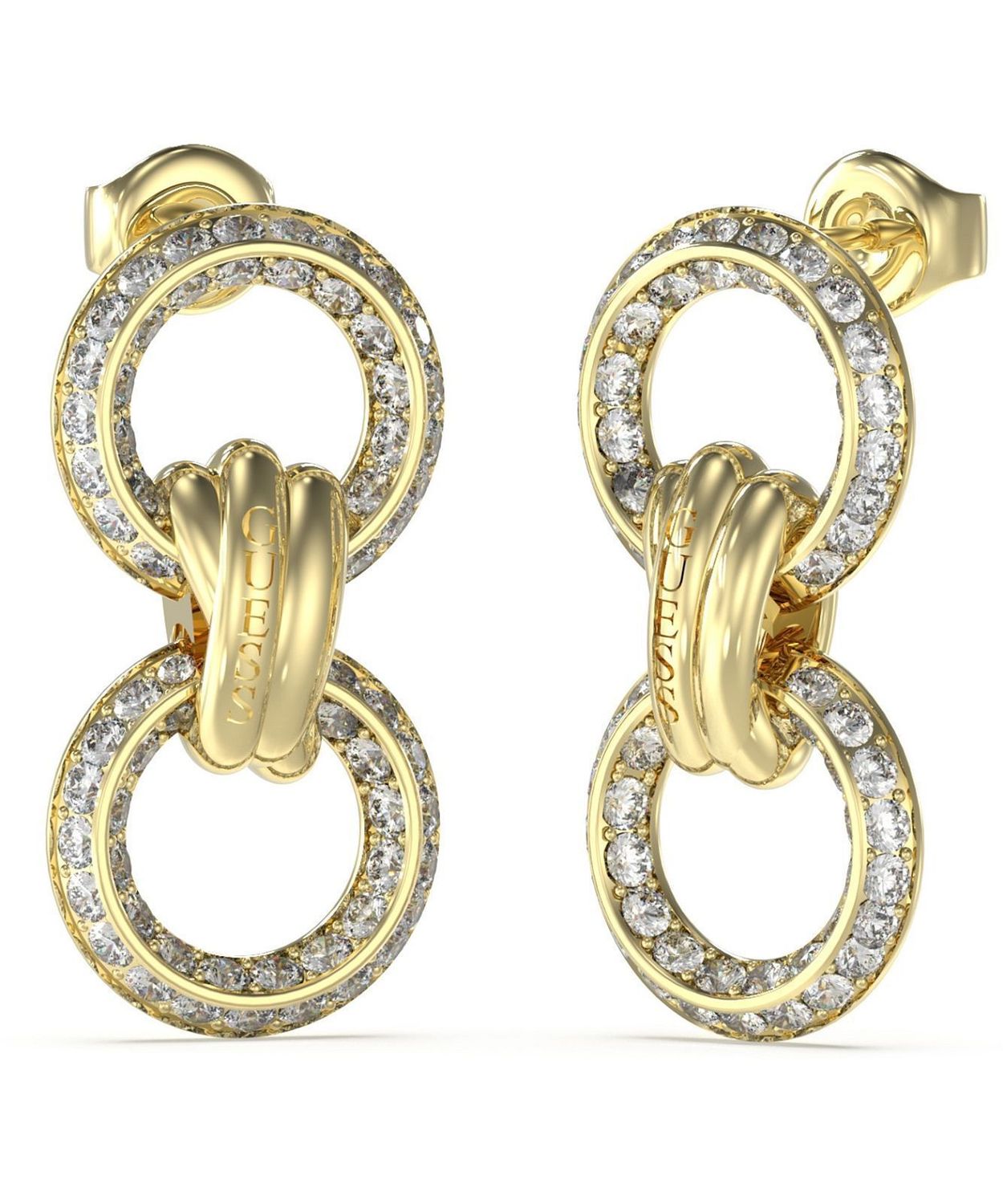 Złote kolczyki wiszące wkrętki  GUESS JUBE04061JWYGT-U Kolczyki damskie GUESS stalowe wkrętki w złotym kolorze JUBE04061JWYGT-U❤️ Prezent na dzień kobiet🔝 Kolczyki złote Guess🥰 Kolczyki  na sztyft Guess..jpg