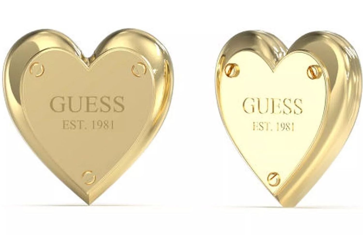 Złote kolczyki wkrętki serca Guess JUBE04209JWYGT-U.jpg